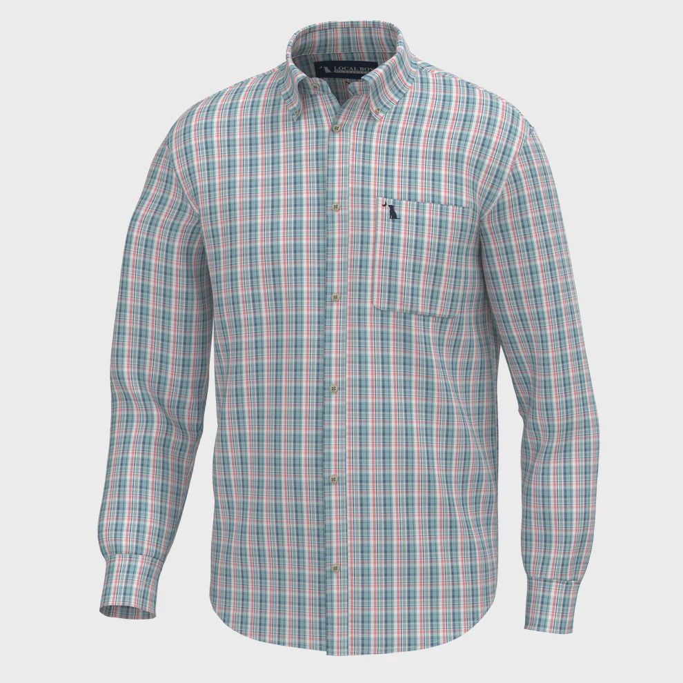 Lee Dress Shirt - Spearmint/Plum/Pink