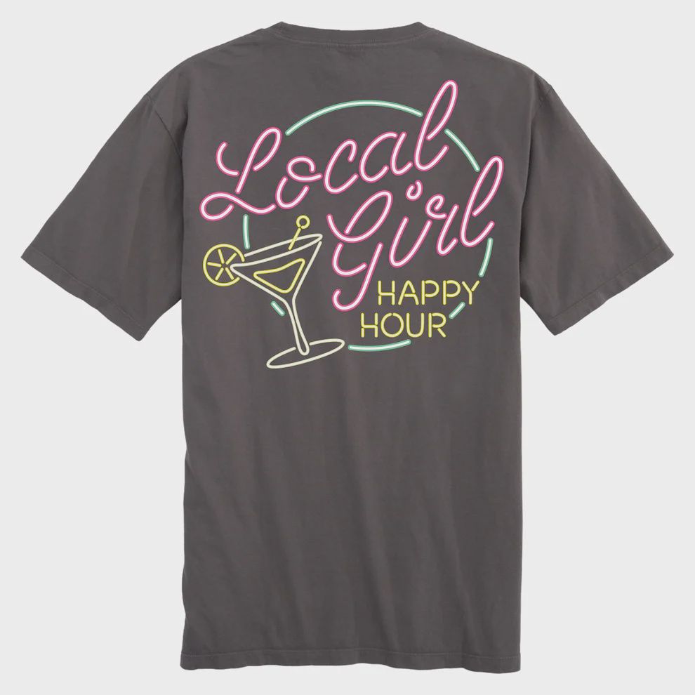 Happy Hour Short Sleeve Tee - Gray
