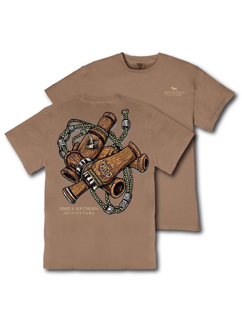 Men's Duck Call Short Sleeve Mineral Wash T-Shirt - Rawhd