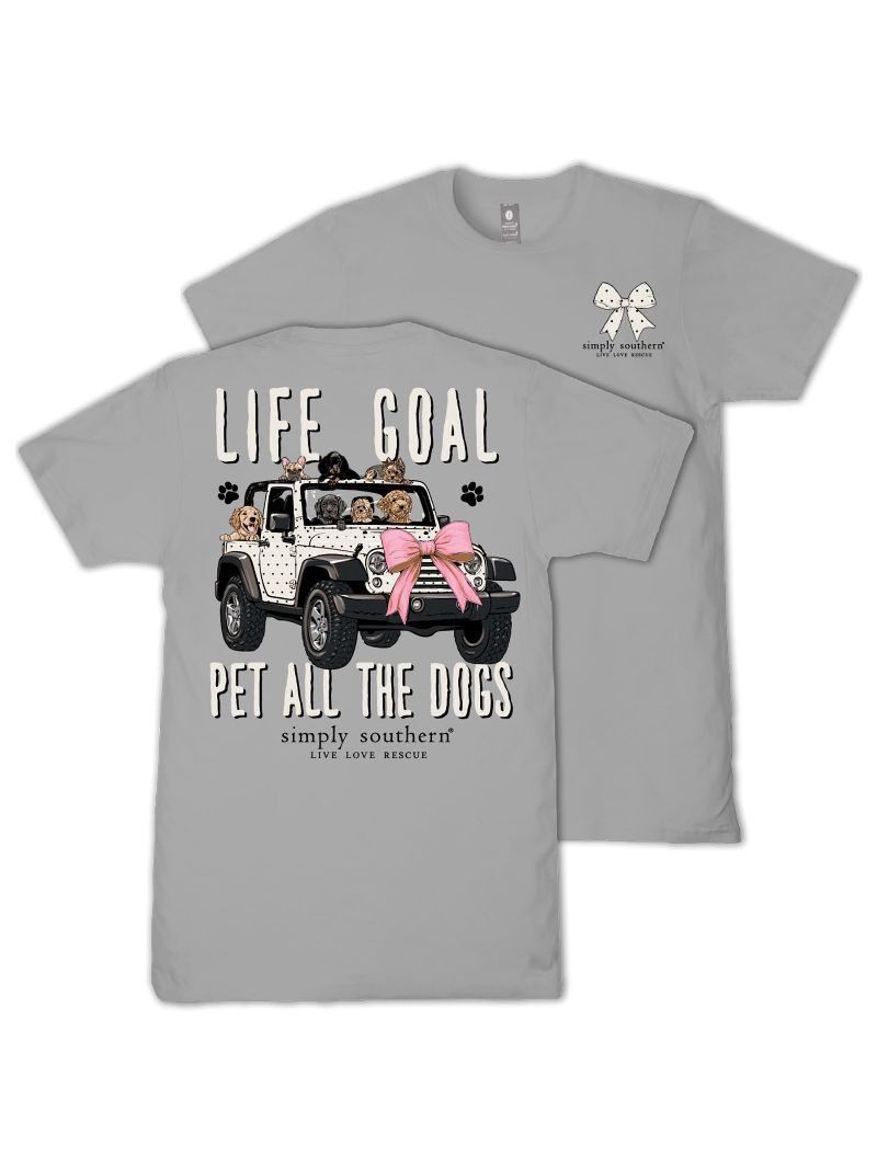 Pet All The Dogs Short Sleeve T-Shirt - Lunar