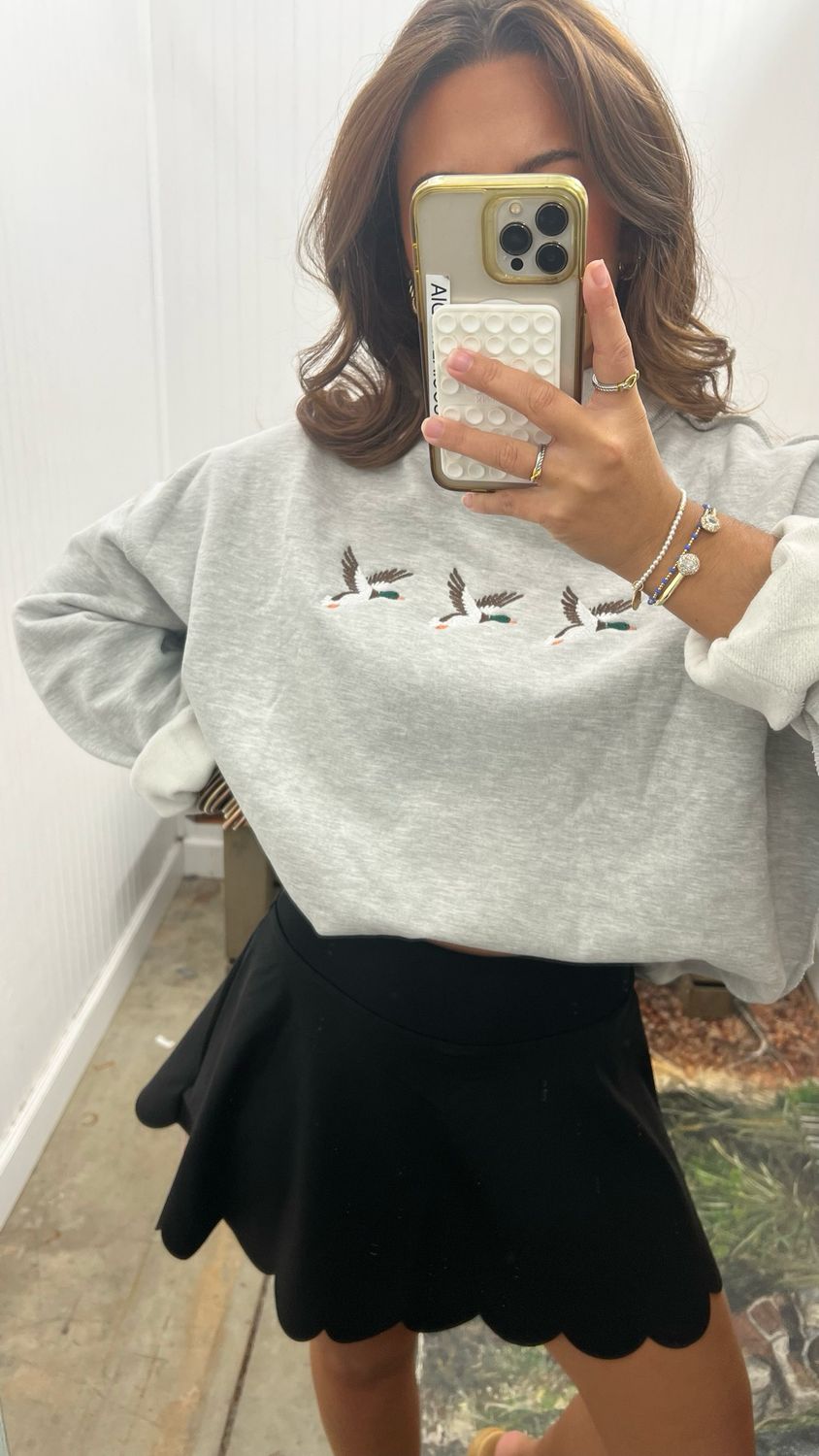 Scalloped Skort - Black