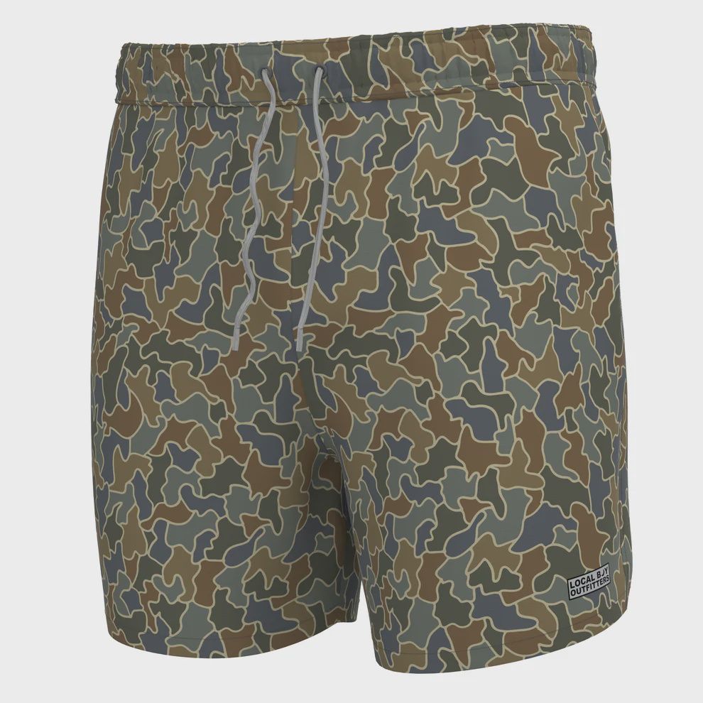 Bayview Swim Trunks - Rust Cobblestone