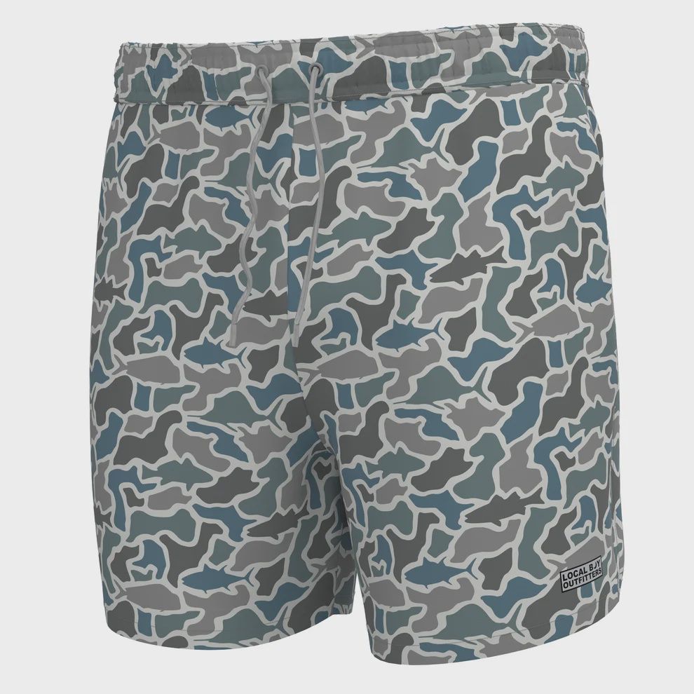 Bayview Swim Trunks - Fish Camo