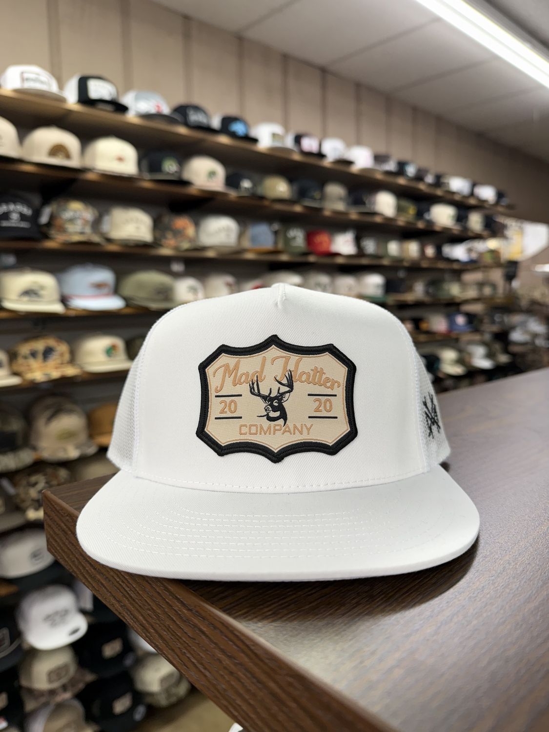 Lone Buck Trucker Hat - White