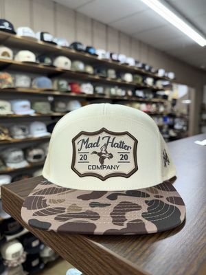 Green Head 7 Panel Hat - Duck Camo/Natural