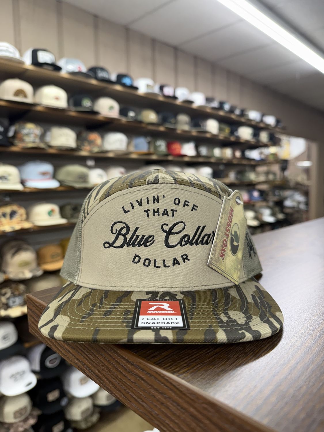 Blue Collar Dollar 7 Panel Hat - Bottomland