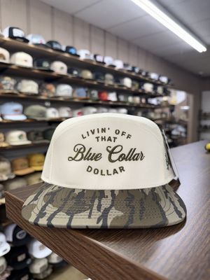 Blue Collar Dollar 7 Panel Hat - Bottomland/Natural
