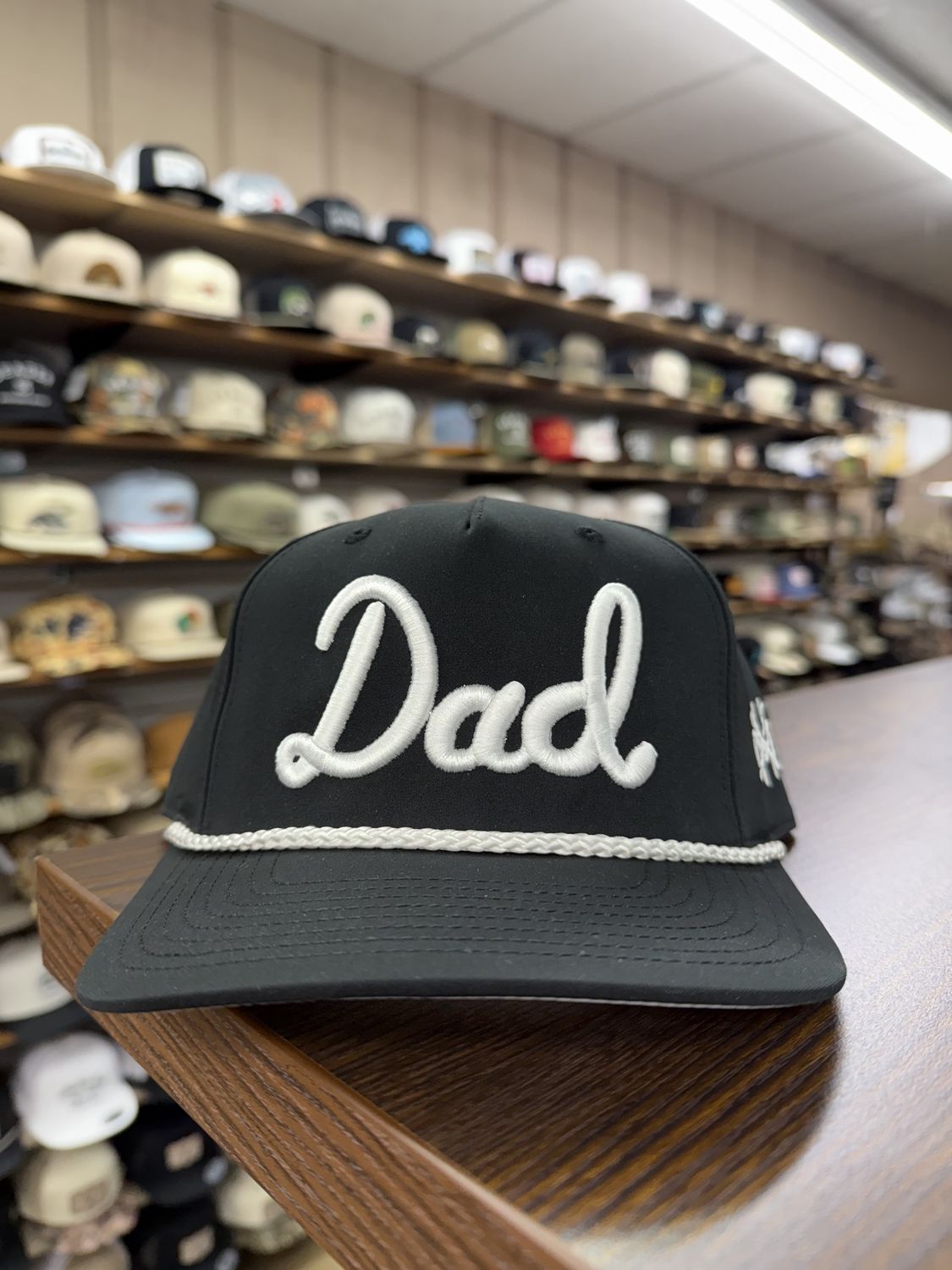 Dad Rope Hat - Black/White