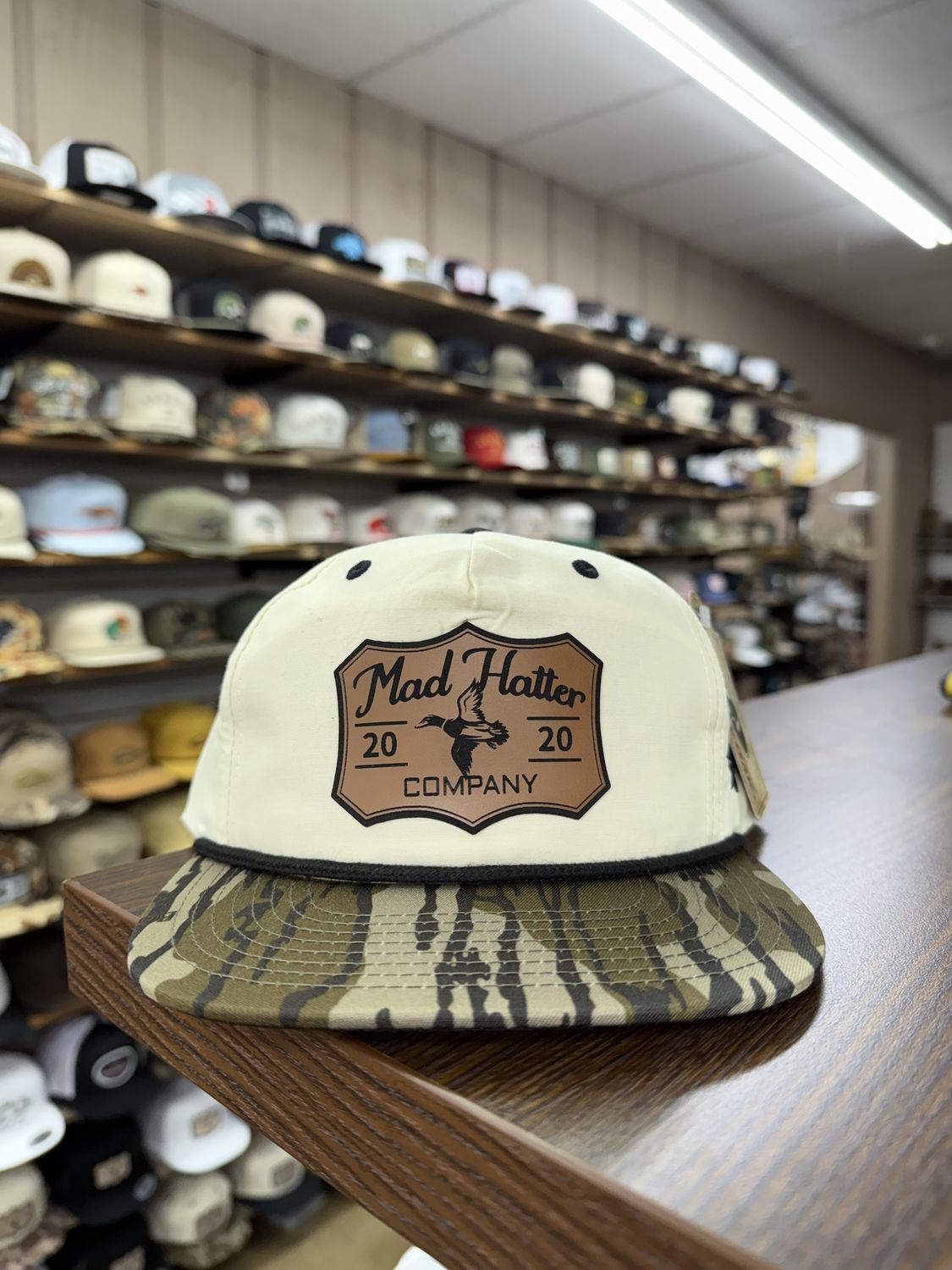 Duck Leather Patch Rope Hat - Bottomland/Natural