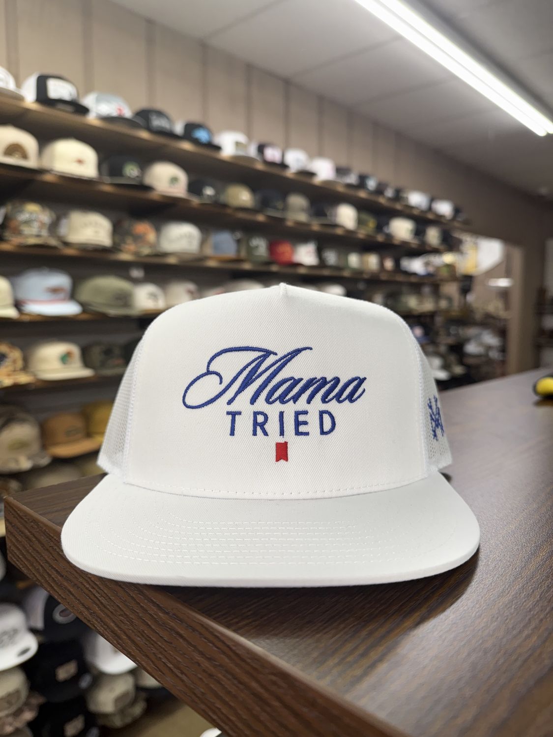 Mama Tried Ultra Trucker Hat - White