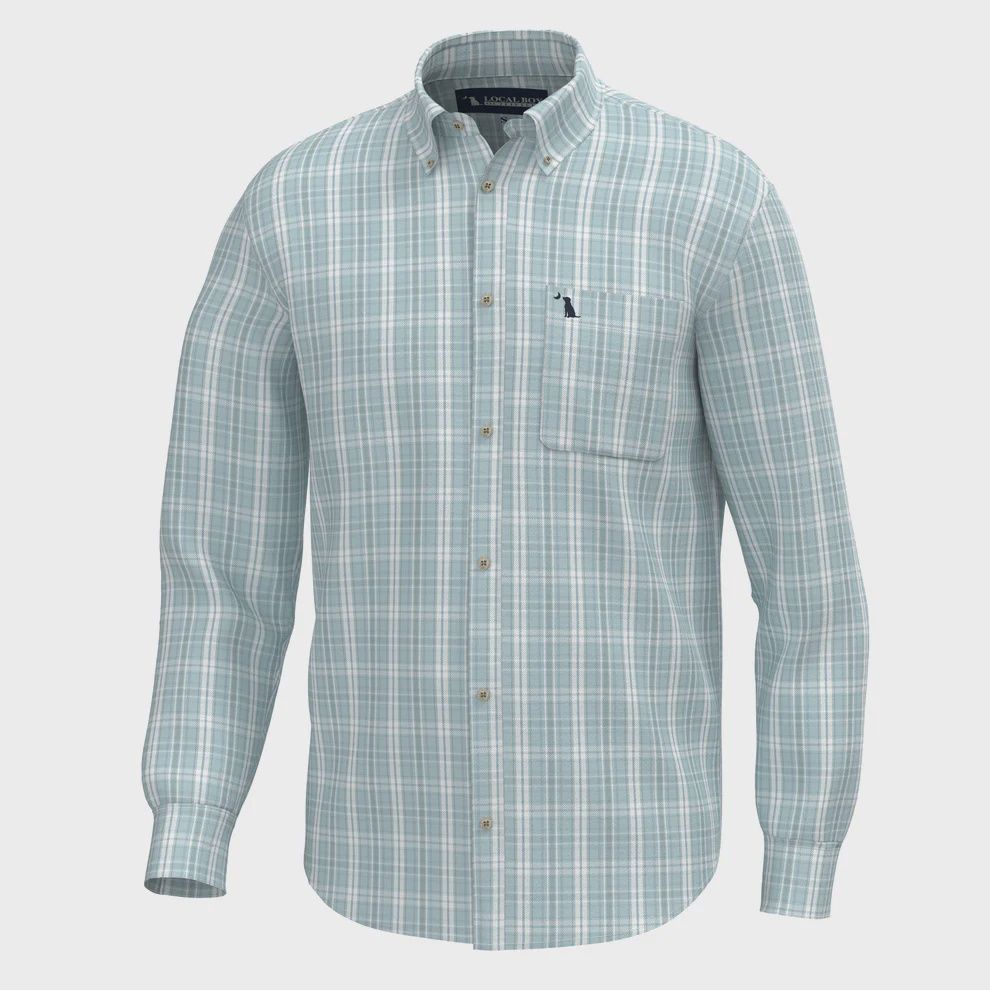 Youth Sherry Dress Shirt - Mist/Teal/Light Blue