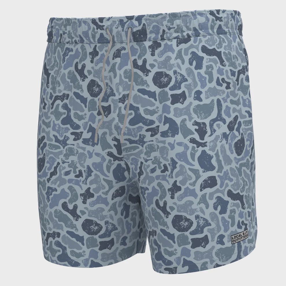 Youth Bayview Swim Trunks - Distressed LCF Cobalt