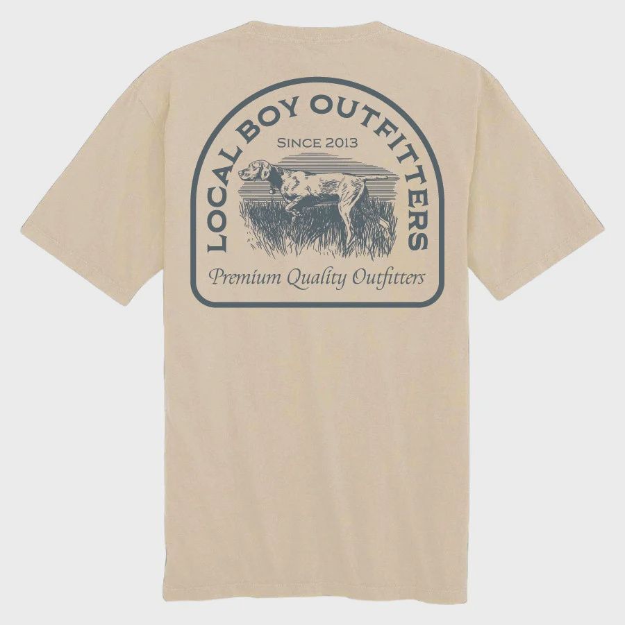 Toddler Vintage Pointer Short Sleeve Tee - Latte