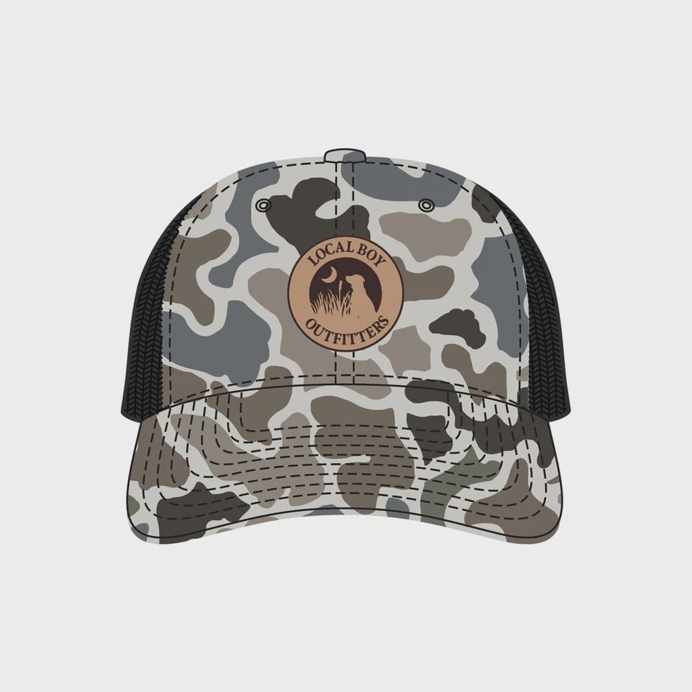 Youth Leather Patch Trucker Hat - Localflage