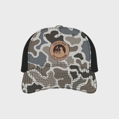 Youth Leather Patch Trucker Hat - Localflage