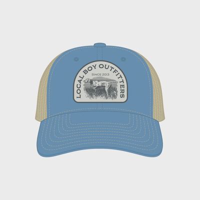 Youth Vintage Pointer Trucker Hat - Columbia Blue/Khaki