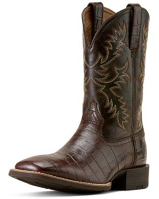 Sport Latigo Performance Western Boot - Chocolate Croc