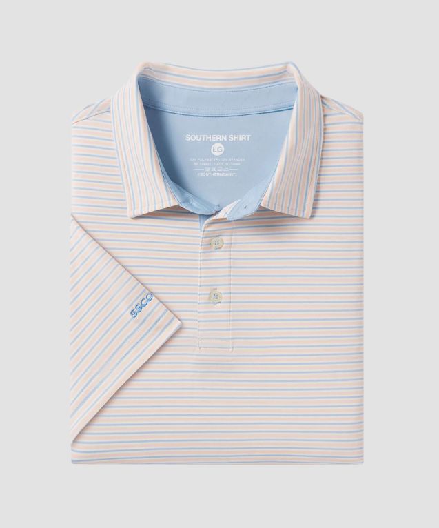Scoreboard Stripe Polo - Cabana