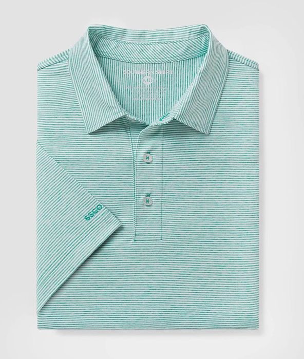 Heather Madison Stripe Polo - Fairway