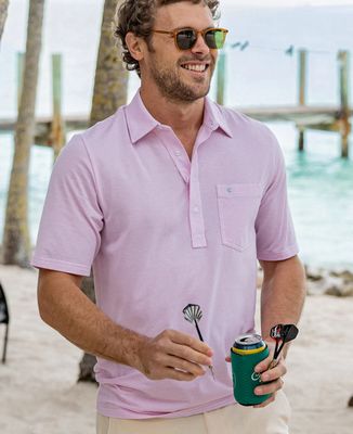 Performance Sport Range Polo - Hobby Stripe - Pink