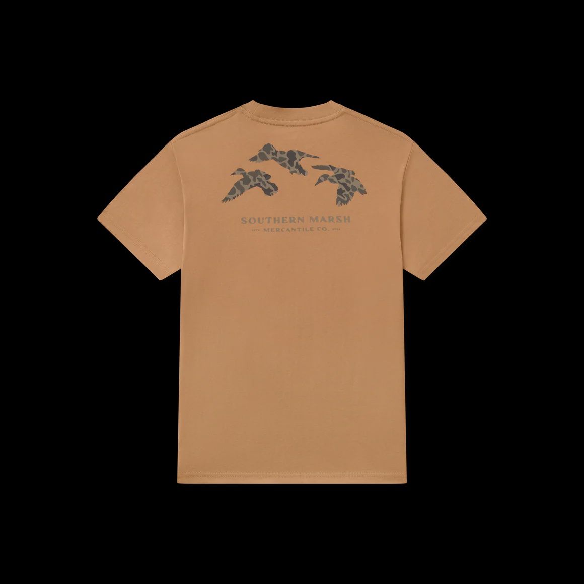 Youth Originals Camo Flying Ducks Short Sleeve Tee - Camel