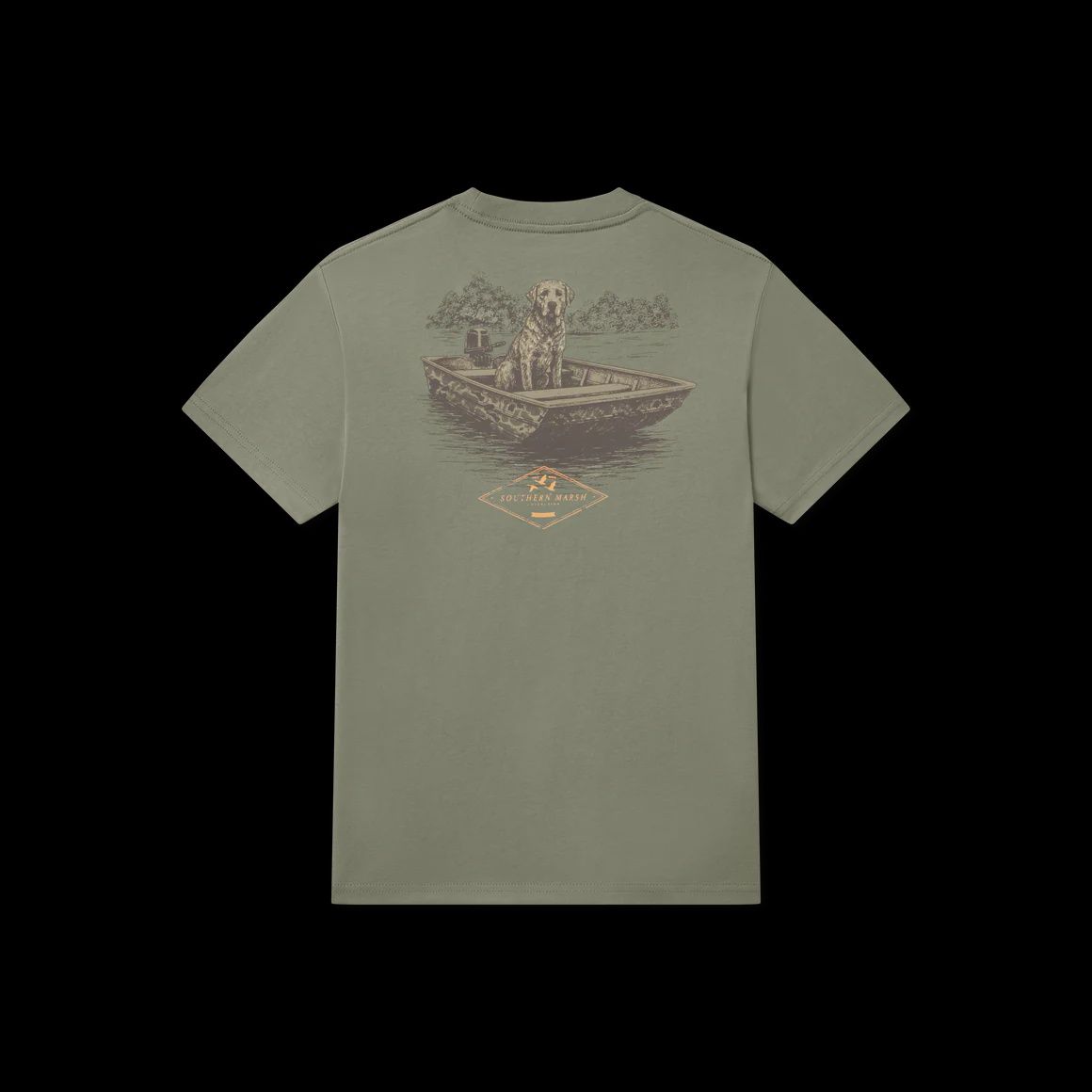 Youth Patient Pup Short Sleeve Tee - Bay Green