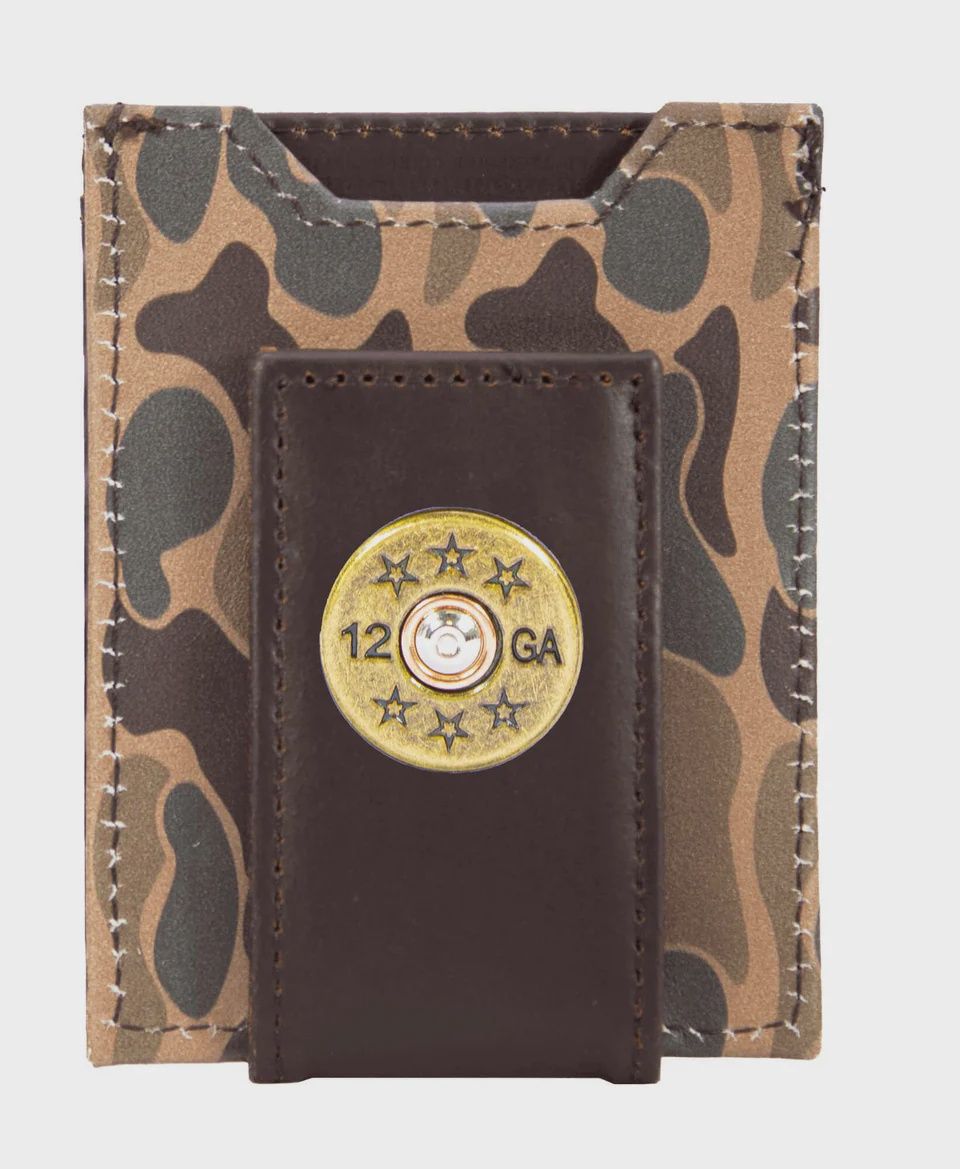 Old School Camo Front Pocket Wallet - Shot