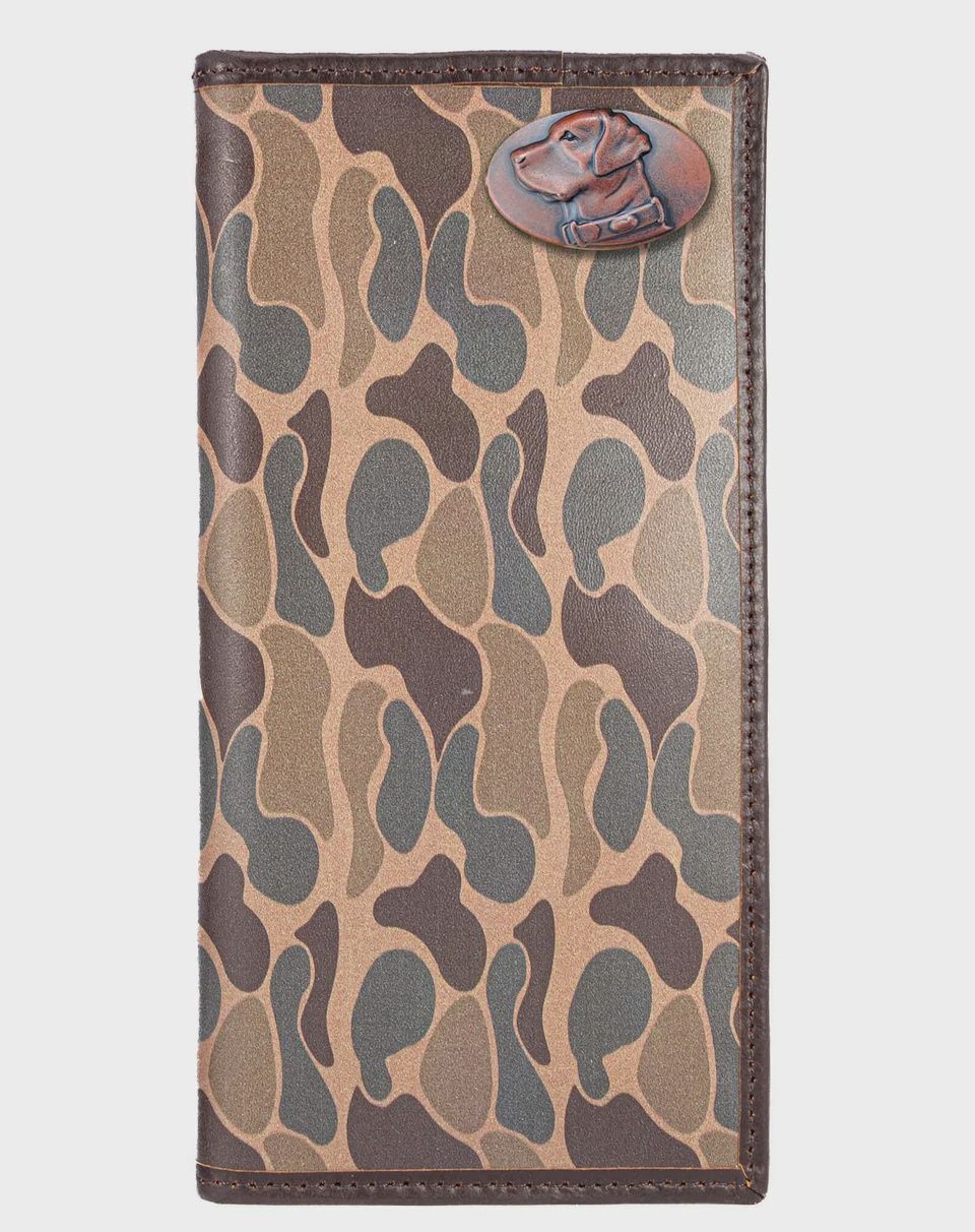 Old School Camo Secretary Wallet - Lab