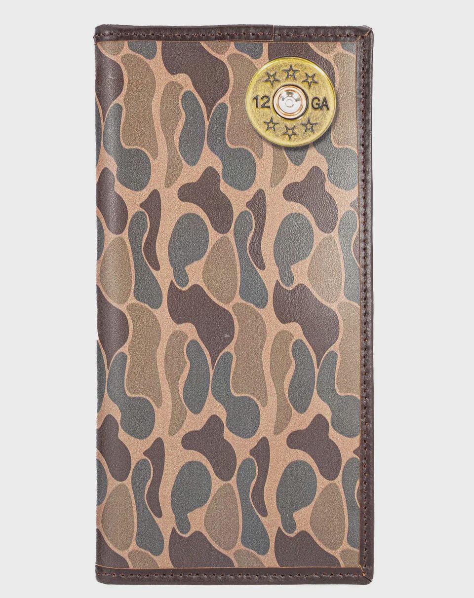 Old School Camo Secretary Wallet - Shot