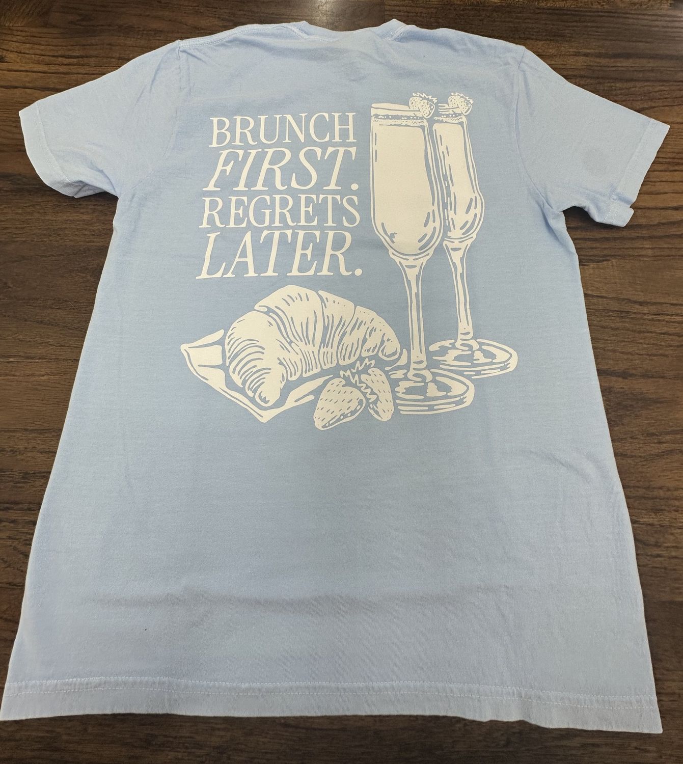 Rad Chicks Brunch Short Sleeve Pocket Tee - Hydrangea