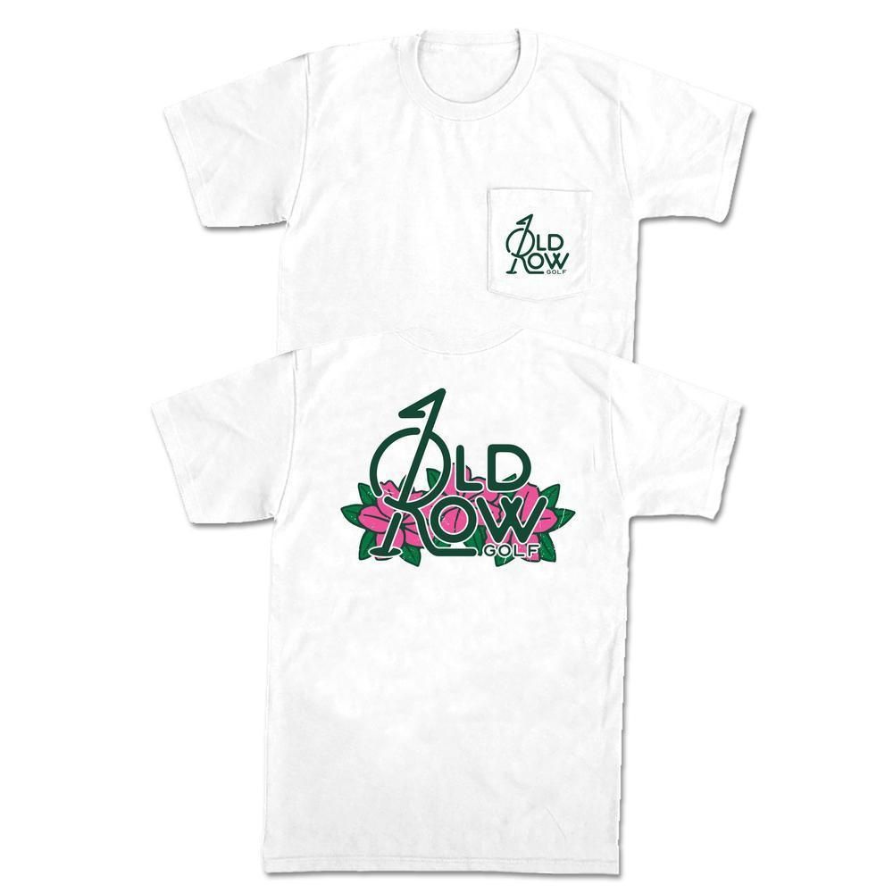 Golf Flower Pocket Tee - White