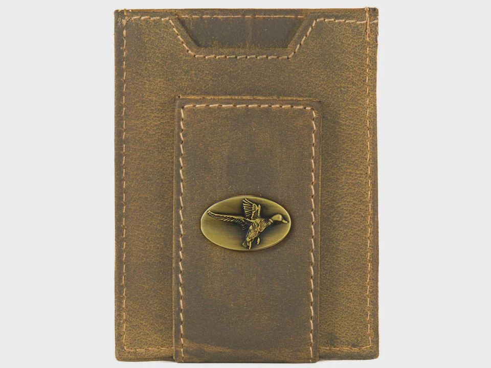 Vintage Tan Front Pocket Wallet - Mallard