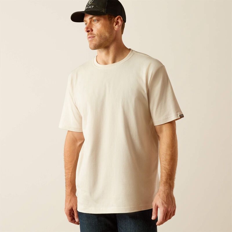 Men's REBAR Cotton Strong Standard Tee Shirt - Moonbeam