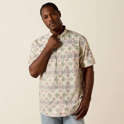 Men's Printed VentTEK Outbound Classic Fit Shirt - Moonbeam