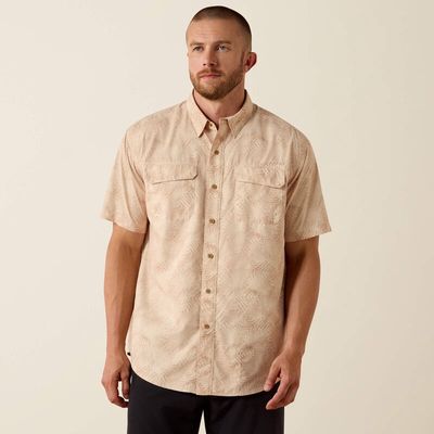 Men's Printed VentTEK Outbound Classic Fit Shirt - Creme Brulee Cream