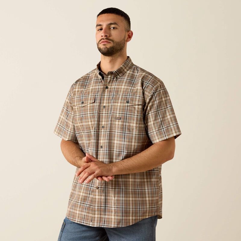 Rebar Made Tough VentTEK DuraStretch Work Shirt - Pinecone