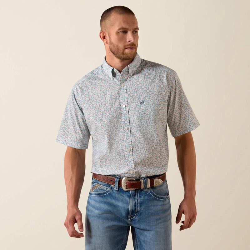 Men's Pier Classic Fit Shirt - Blue Elixir Southwest Print