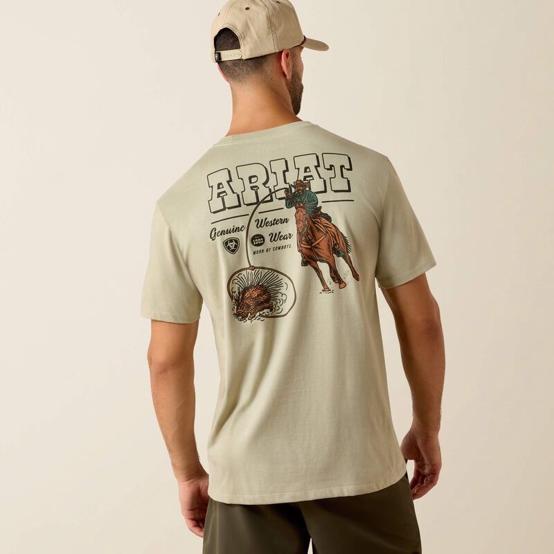 Men's Ariat Porcupine Posse Classic Fit Tee Shirt - Elm