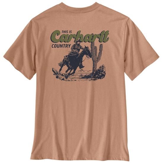 Men's Irvine Relaxed Horse T-Shirt - Italian Clay Heather