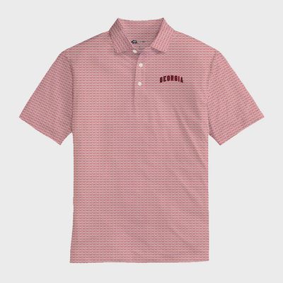 UGA Arches Printed Performance Polo - White