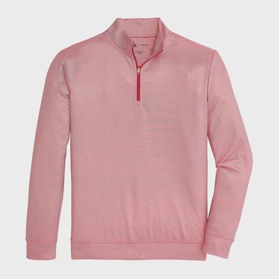 Hairline Stripe Printed Performance 1/4 Zip Pullover - Bike