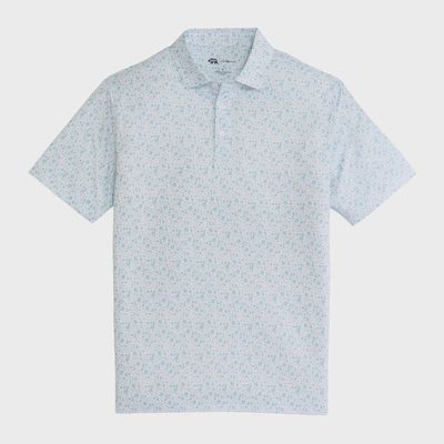19th Hole Printed Performance Polo - Breeze