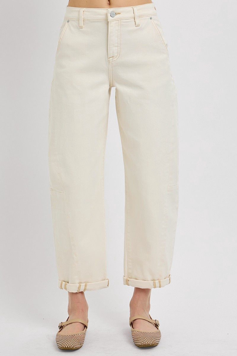 The Jenna Straight Leg Jean - Ivory