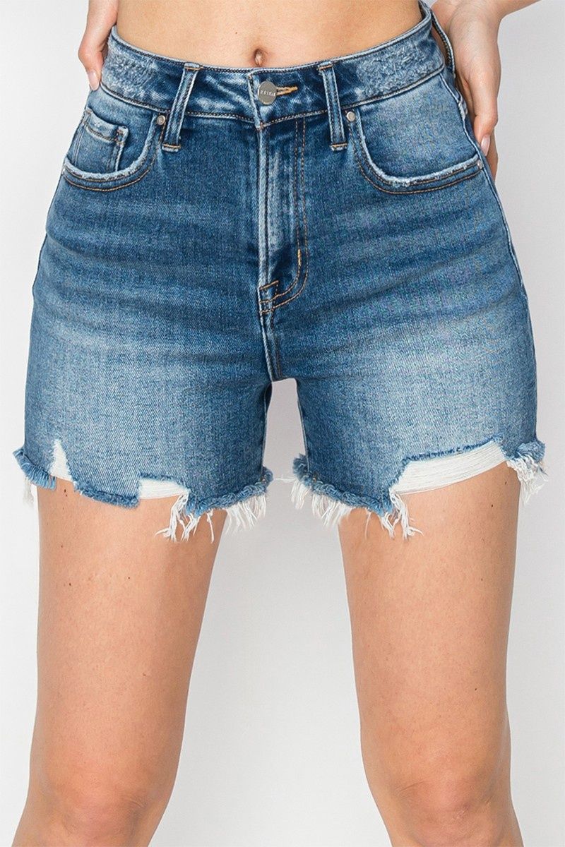 The Carley Denim Shorts - Dark