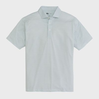 Pairing Stripe Performance Pique Polo - Aquifer