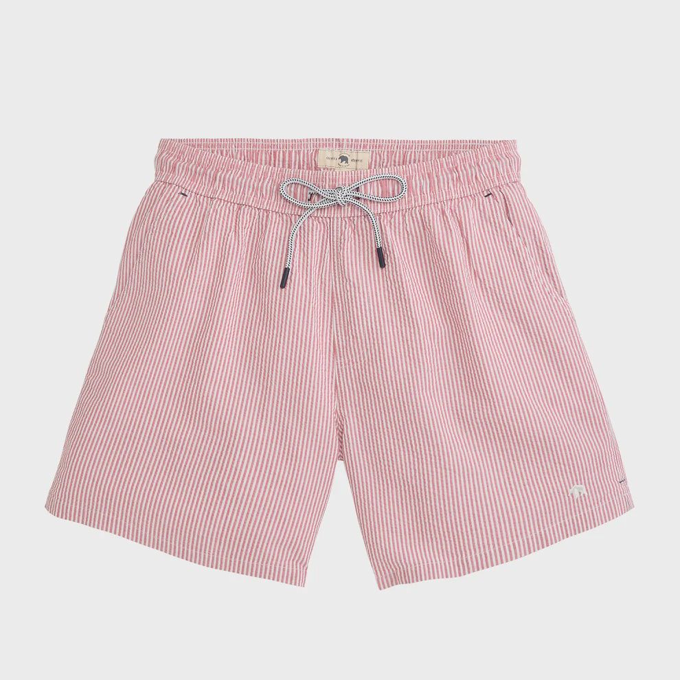 Coastal Seersucker Swim Trunk - Bike