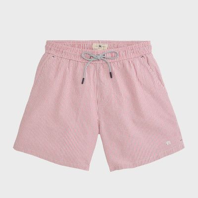 Coastal Seersucker Swim Trunk - Bike