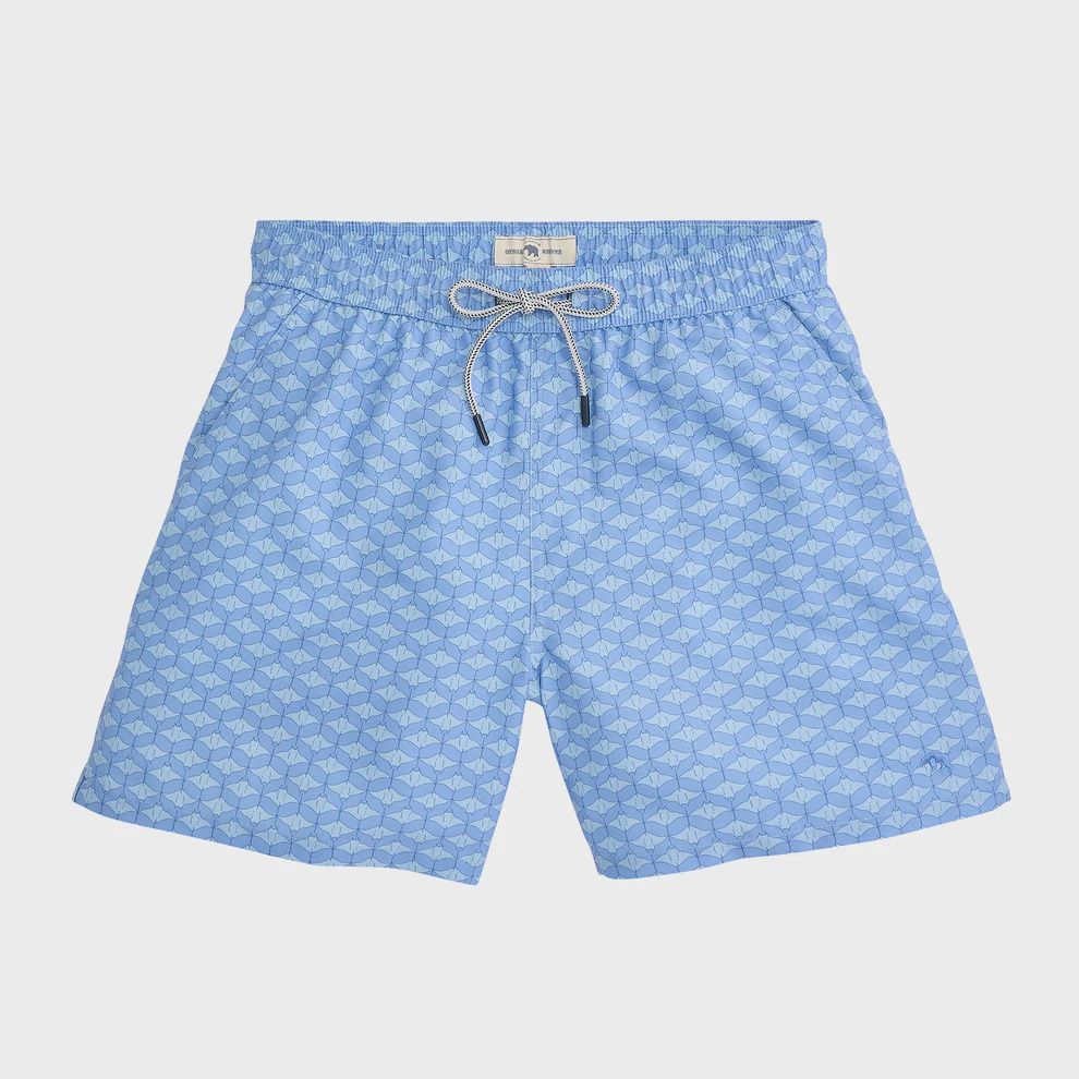 Barb Swim Trunk - Azurine