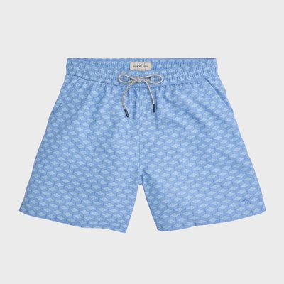 Barb Swim Trunk - Azurine
