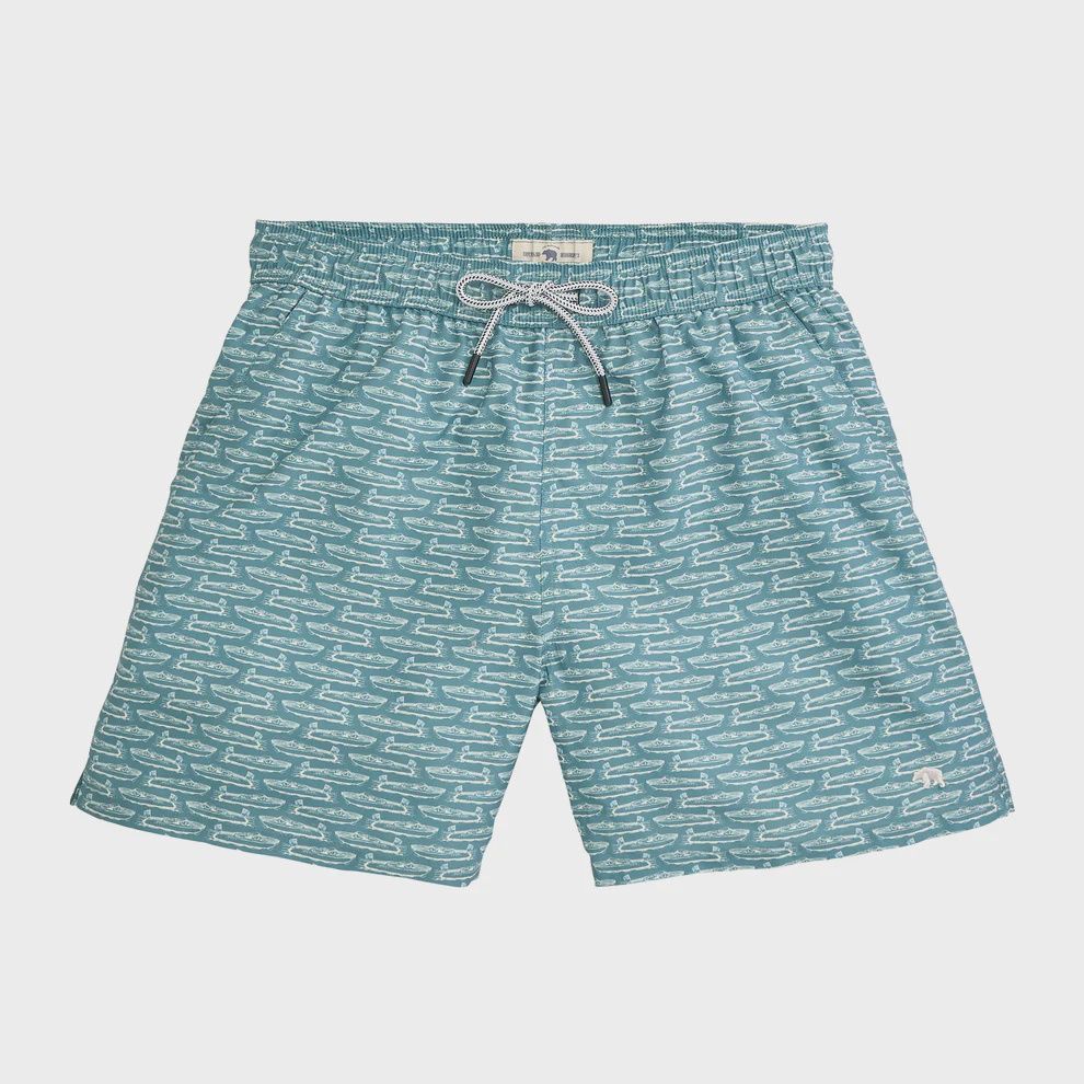 Float Your Boat Swim Trunk - Myrtle